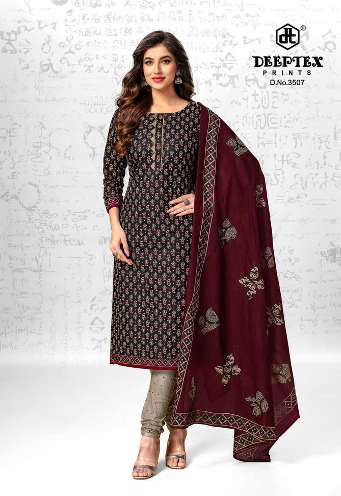 Deeptex Chief Guest Vol 35 Cotton Dress Material Wholesale Shop In Surat
